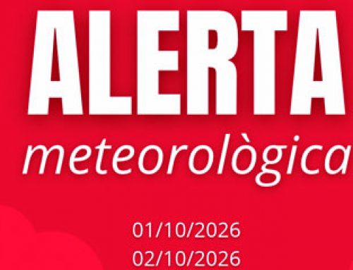 ACTUALITZACIÓ | Situació meteorològica i activitat acadèmica (2 d’octubre)